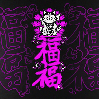 K.R.C. - Maneki-neko 福 福 - Crop top Dark da donna