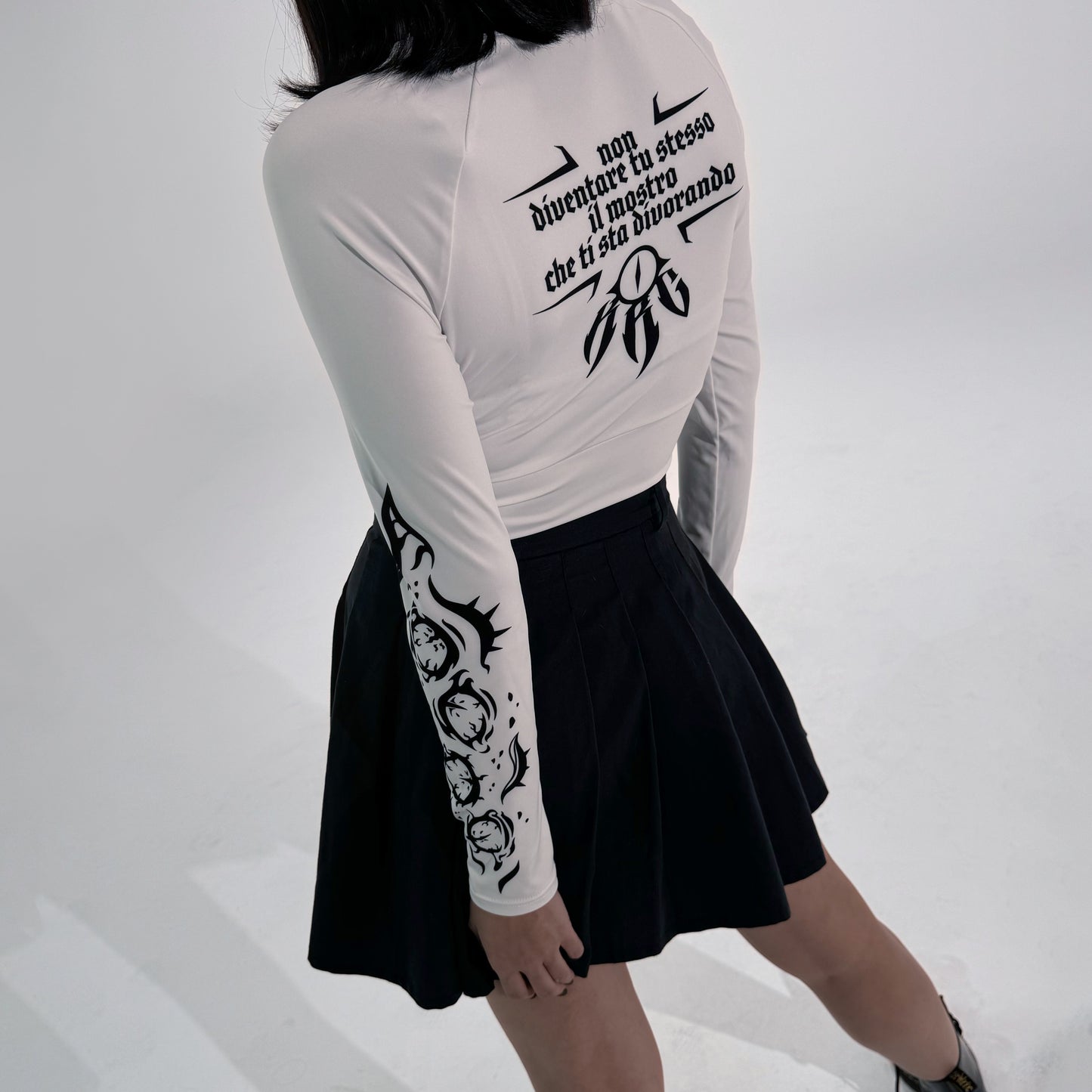 K.R.C. - Queen of The Track  - Crop Top White