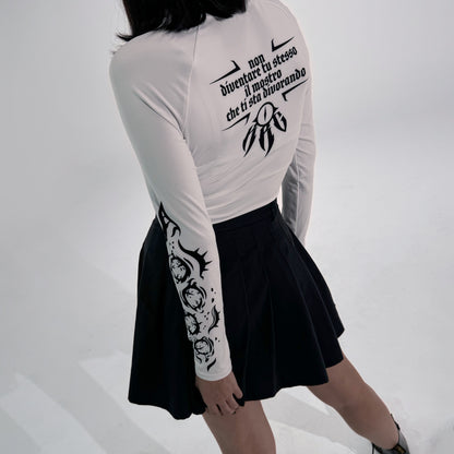 K.R.C. - Queen of The Track  - Crop Top White