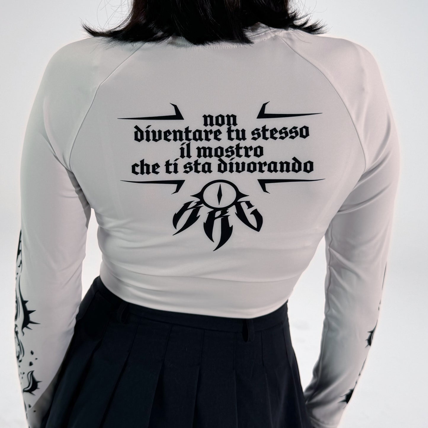 K.R.C. - Queen of The Track  - Crop Top White