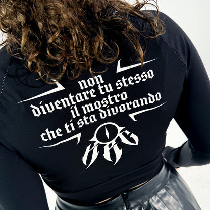 K.R.C. - Queen of The Track - Crop Top Black