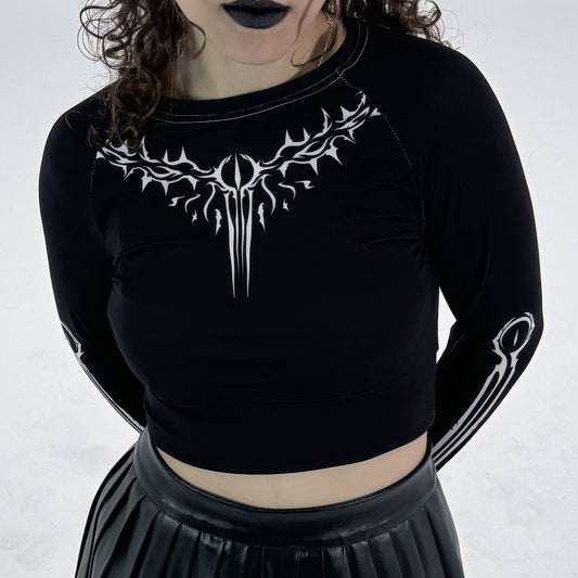 K.R.C. - Queen of The Track - Crop Top Black